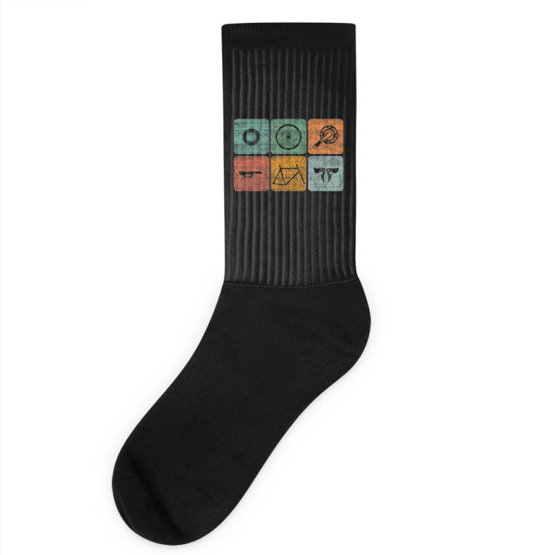 Hot Trend Biking Cycling Vintage Bicycle Parts Cyclist Gifts Men Women Socks | Artistshot