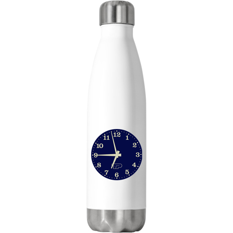 Polish Tv Retro Clock Ident Stainless Steel Water Bottle | Artistshot