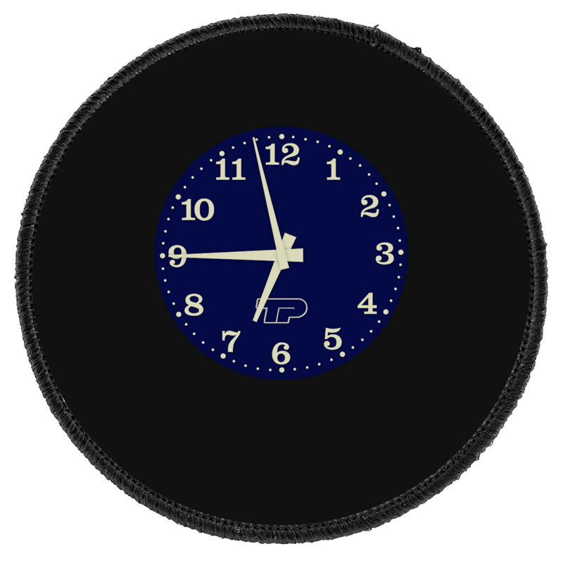 Polish Tv Retro Clock Ident Round Patch | Artistshot