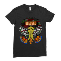 Blessed - The Lord Is My Strength And My Song African Ankh Ladies Fitted T-shirt | Artistshot