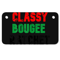 Womens Classy Black Girl Magic  Women September Melanin Poppin Motorcycle License Plate | Artistshot