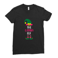 Latina Elf Family Matching Group Christmas Womens Pajama Ladies Fitted T-shirt | Artistshot