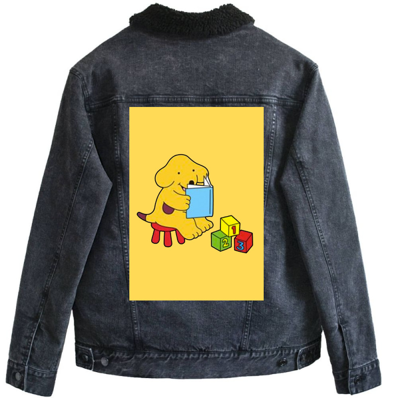 The Dog Poster Girl Unisex Sherpa-lined Denim Jacket | Artistshot