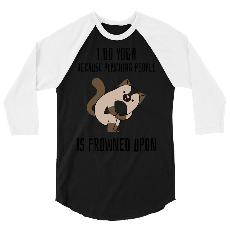Trending Yoga Cat-jrj2u 3/4 Sleeve Shirt | Artistshot