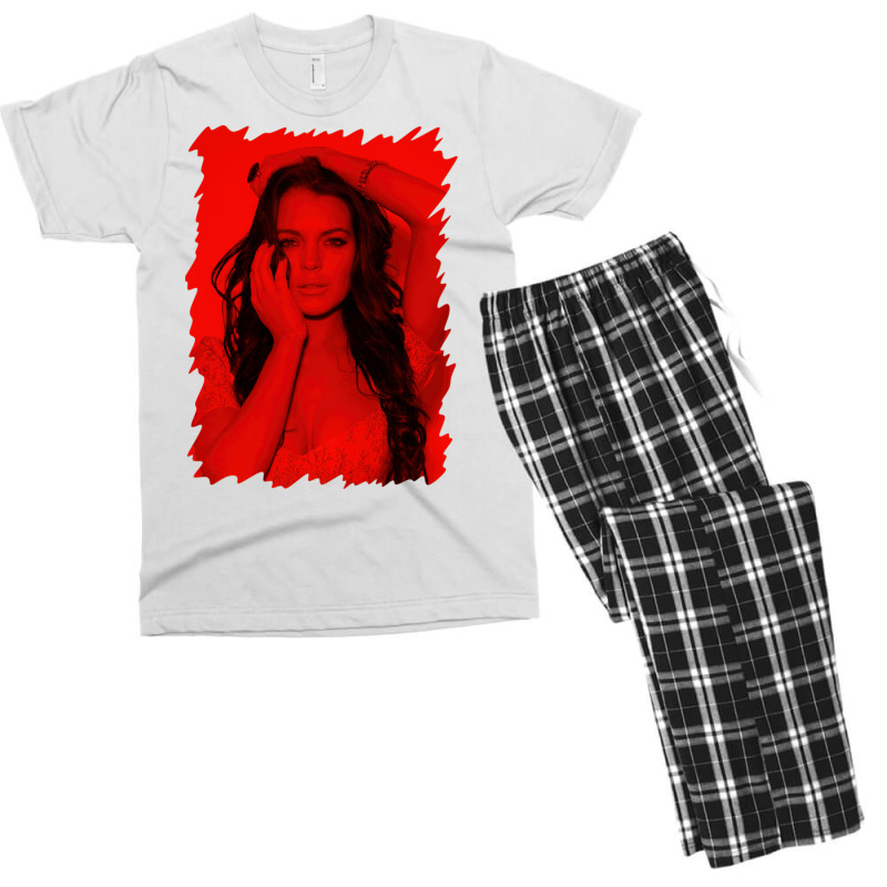 Lindsay Lohan  Celebrity (extra Zoom) Men's T-shirt Pajama Set | Artistshot