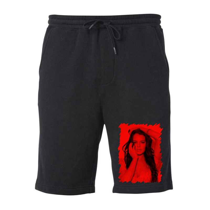 Lindsay Lohan  Celebrity (extra Zoom) Fleece Short | Artistshot