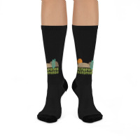 The Campfire Headphase Original Retro Fan Art Design Crew Socks | Artistshot