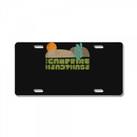 The Campfire Headphase Original Retro Fan Art Design License Plate | Artistshot