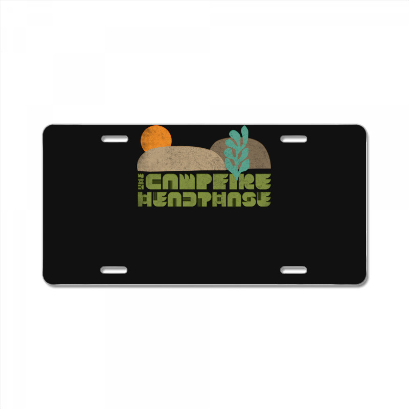 The Campfire Headphase Original Retro Fan Art Design License Plate | Artistshot