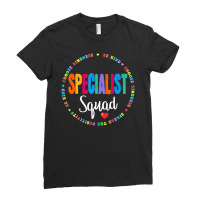 Hot Trend School Support Team Specialist Teacher Squad Reading Teacher Ladies Fitted T-shirt | Artistshot