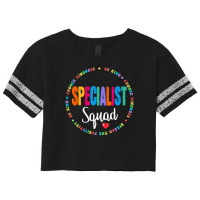 Hot Trend School Support Team Specialist Teacher Squad Reading Teacher Scorecard Crop Tee | Artistshot