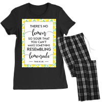 This Is Us Quote Theres No Lemon So Sour You Canx27t Make Something Le Women's Pajamas Set | Artistshot