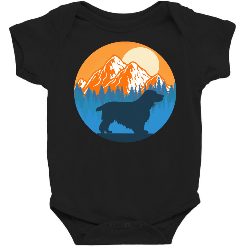 Cocker Spaniel T  Shirt Cocker Spaniel Dog Silhouette Sunset Mountain Baby Bodysuit by jaylinjakubowski852 | Artistshot