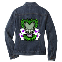 Evil Clown Ladies Denim Jacket | Artistshot