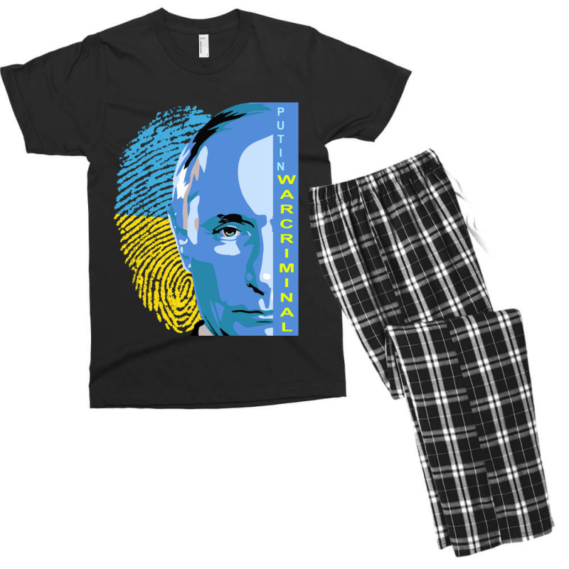 Putin War Criminal Men's T-shirt Pajama Set by adwoaafredyy | Artistshot