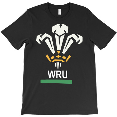 New Official Wru Welsh Rugby Printed Contrast T-shirt Designed By Erni Julianti