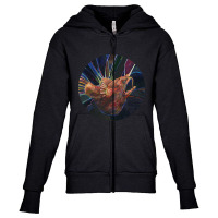 Fanfin Seadevil Painting - 2012 Youth Zipper Hoodie | Artistshot