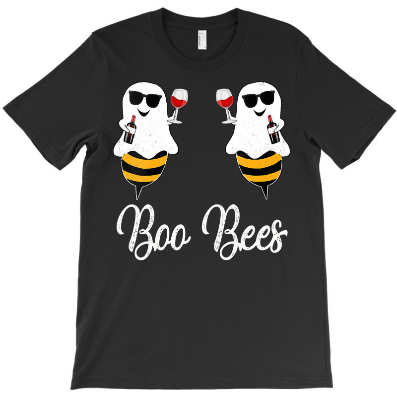 Womens Boo Bees Couples Halloween  Wine Drinking Women Party Vneck T-shirt | Artistshot