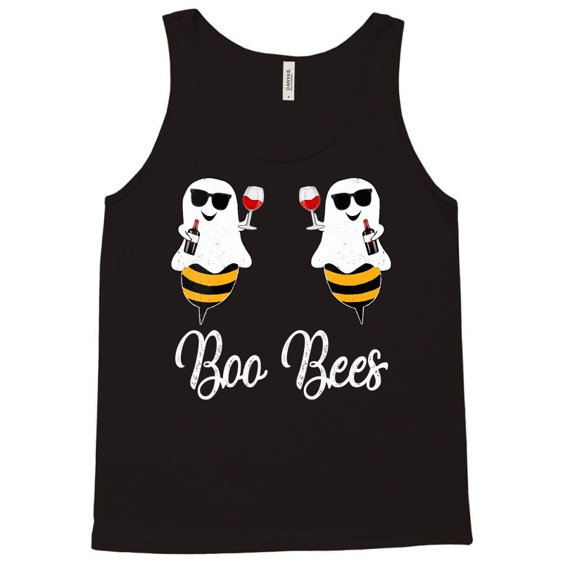 Womens Boo Bees Couples Halloween  Wine Drinking Women Party Vneck Tank Top | Artistshot