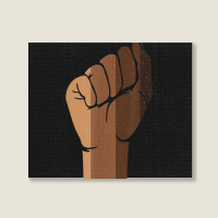 Drippin Melanin Fist Black Pride Black History Month Gift _002 Landscape Canvas Print | Artistshot