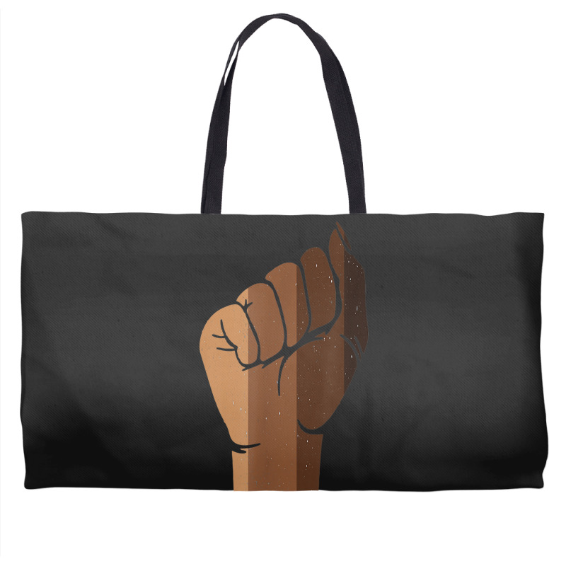 Drippin Melanin Fist Black Pride Black History Month Gift _002 Weekender Totes | Artistshot