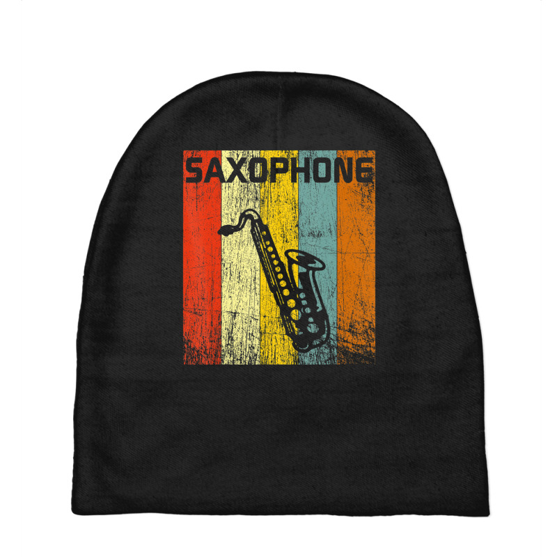 Saxophone Vintage Sax Lover 70s 80s Style Baby Beanies by hongquangd | Artistshot