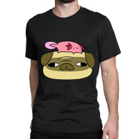 Pug Face And Axolotl Classic T-shirt | Artistshot