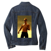 Miles Teller  Smile Ladies Denim Jacket | Artistshot