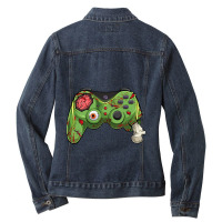 Halloween Gamer Zombie Controller Video Gamer Kids Mens Boys  Classic Ladies Denim Jacket | Artistshot