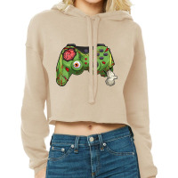 Halloween Gamer Zombie Controller Video Gamer Kids Mens Boys  Classic Cropped Hoodie | Artistshot