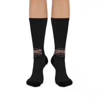 Trending Vintage Global Corporate Career Typography Crew Socks | Artistshot