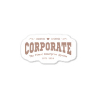 Trending Vintage Global Corporate Career Typography Sticker | Artistshot