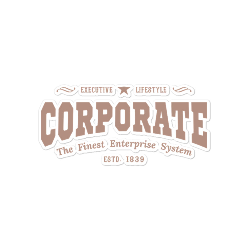 Trending Vintage Global Corporate Career Typography Sticker | Artistshot