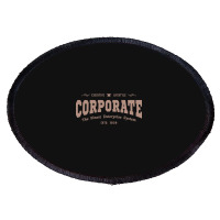 Trending Vintage Global Corporate Career Typography Oval Patch | Artistshot