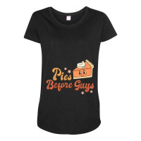 Pies Before Guys Fall Thanksgiving Pumpkin Pie Funny Toddler Maternity Scoop Neck T-shirt | Artistshot