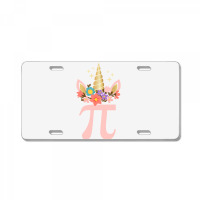 Cute Unicorn Face Pi Day  Girls Women Math Geek License Plate | Artistshot