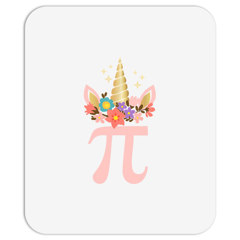 Cute Unicorn Face Pi Day  Girls Women Math Geek Mousepad | Artistshot