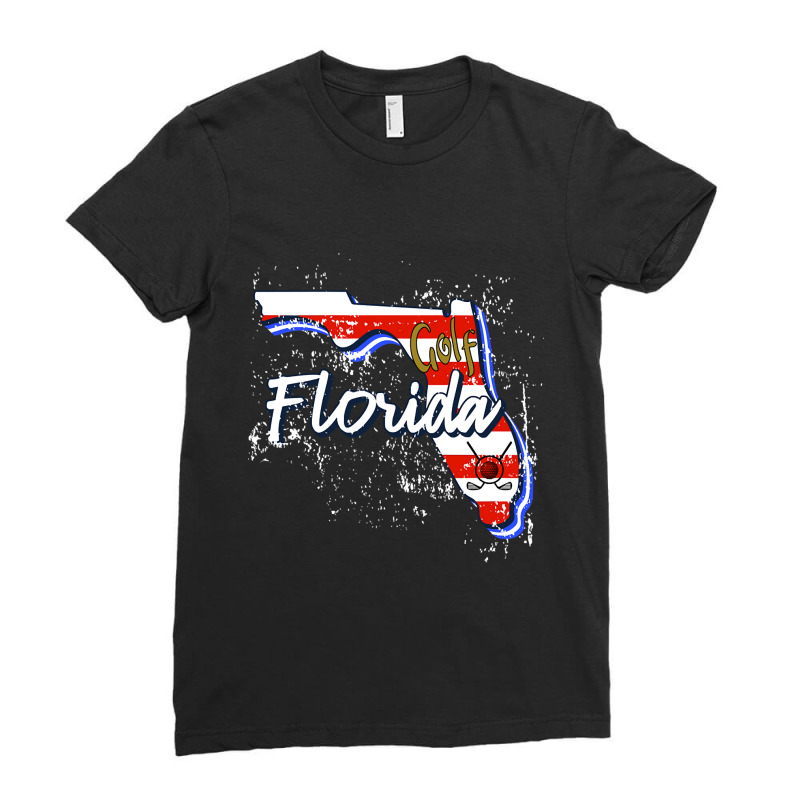 Florida Golf Ladies Fitted T-Shirt by laurynvanhoose | Artistshot