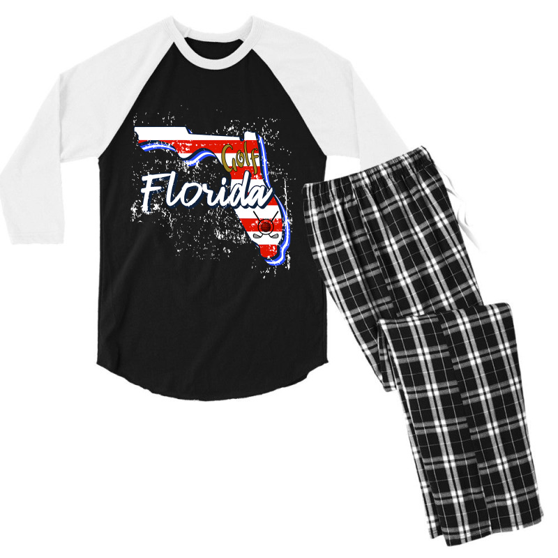 Florida Golf Men's 3/4 Sleeve Pajama Set by laurynvanhoose | Artistshot