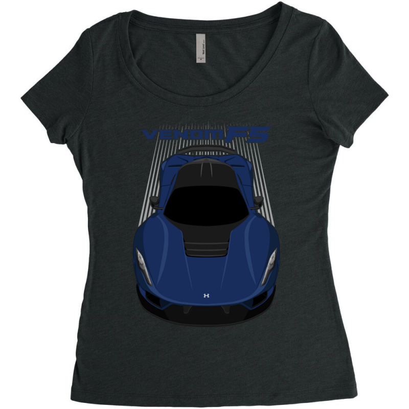 Hennessey Venom F5 Blue Women's Triblend Scoop T-shirt by GeorgieUnsicker | Artistshot