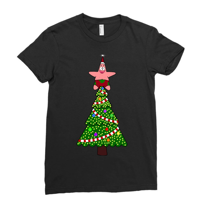 Patrick Christmas Star Ladies Fitted T-Shirt by Sierra Dennis | Artistshot