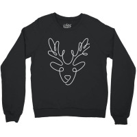 One Line Christmas Reindeer Crewneck Sweatshirt | Artistshot