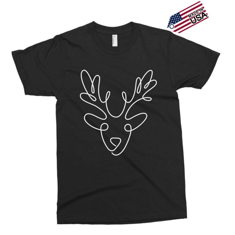 One Line Christmas Reindeer Exclusive T-shirt | Artistshot