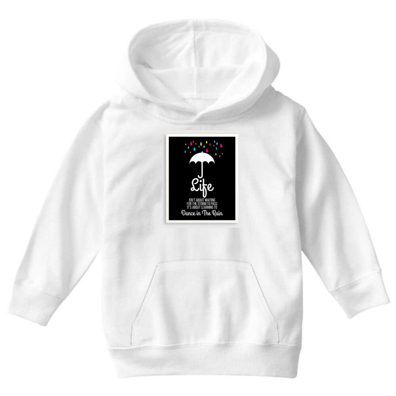 Life Is A Rain Youth Hoodie by Trendy boy | Artistshot