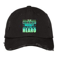 Trending I'm An Audiologist Basically I'm Your Hearo Audiology Vintage Cap | Artistshot