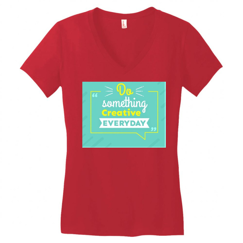 Do Creative Women's V-Neck T-Shirt by Trendy boy | Artistshot