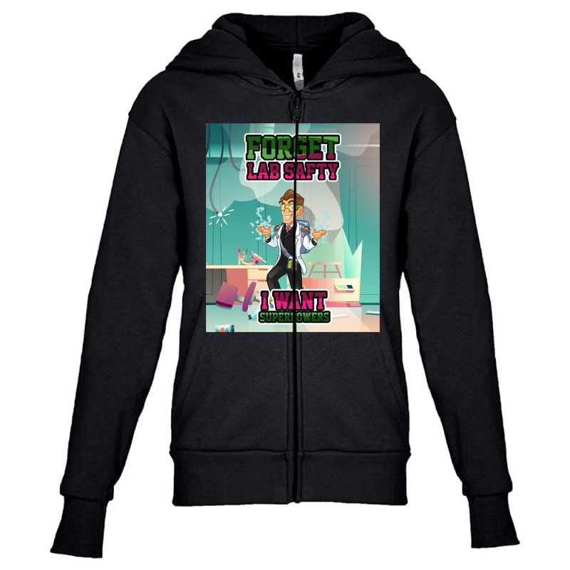 Forget Lab Safty Superpowers Chemistry Youth Zipper Hoodie by Rios Arevalo | Artistshot