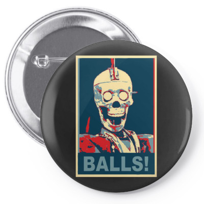 Geoff Robot Balls Craig Ferguson Late Show Pin-back Button Designed By Ruliyanti