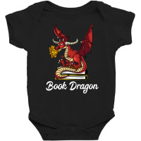 Trending Book Dragon Reading Baby Bodysuit | Artistshot