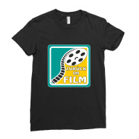 Film Reel Cinema Back In The Film Ladies Fitted T-shirt | Artistshot